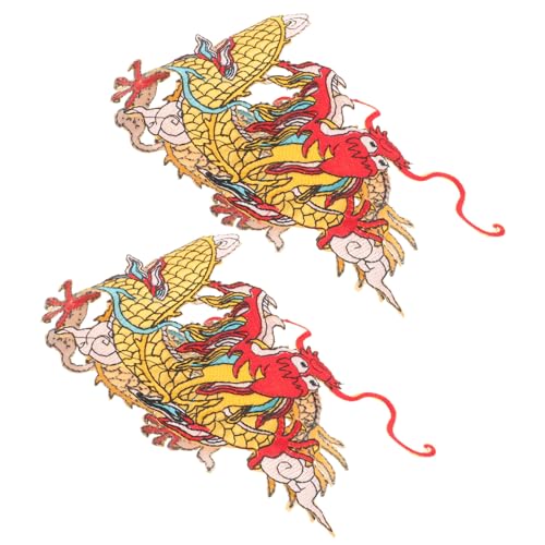 SOIMISS 2 Stück Diy Dragon Design Stoffaufnäher Vielseitige Bügelflicken für Kleidung Taschen Hüte und Mehr zum Dekorieren und Reparieren von Textilien von SOIMISS