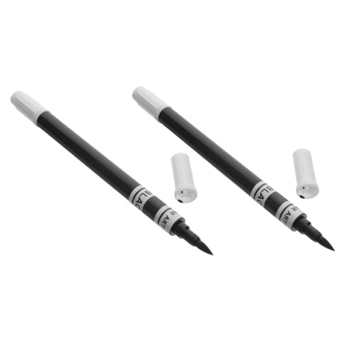 SOIMISS 2 Stück Essbarer Stift Dual Spitze Lebensmittelechte Kuchenmalstifte für DIY Tortendeko Cookies Fondant Essbare Marker Backzubehör Schwarz von SOIMISS