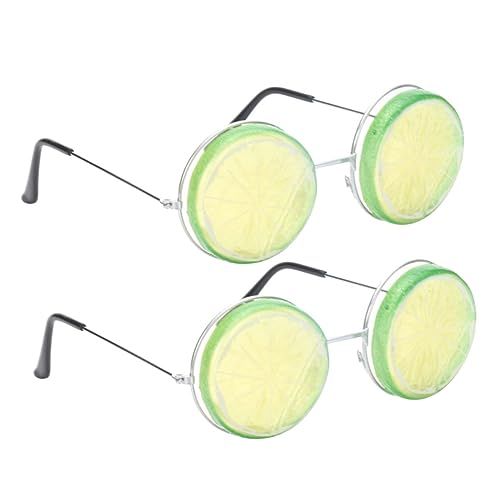 SOIMISS 2 Stück Gläser party sachen party supplies partyglasses beach accessories strandaccessoire Hochzeit Requisiten Hippie-Brille geformt Braut Cosplay-Party-Brille lustige Brille Green von SOIMISS