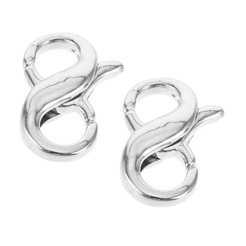 SOIMISS 2 Stück Handgemachte Armband und Halskettenverschluss Klammern Metall Platin Beschichtet für Diy Schmuckherstellung von SOIMISS