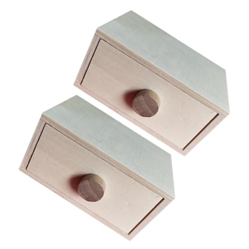 SOIMISS 2 Stück Holz aufbewahrungsbox Robuste DIY Schubladenbox aus Natürlichem Holz Kleine Organizer für Zuhause Büro und Schreibtisch Stilvolle Aufbewahrung mit Modernem Design von SOIMISS