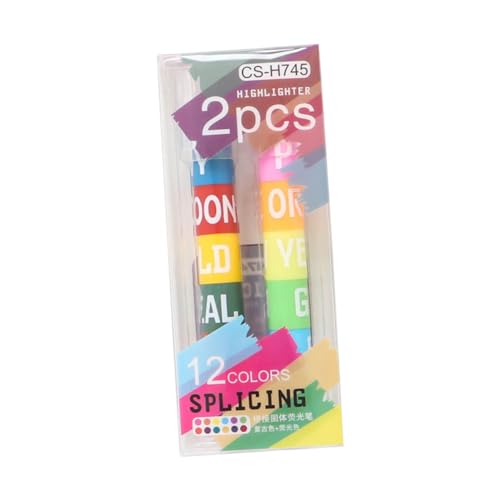 SOIMISS 2 Stück Kreative Marker Pen Sets Praktische Runde Textmarker mit Sanfter Schreibfunktion Farbige Kompakte Notizmarker für Schule und Büro Transparente Hervorheben SOIMISS 2 Stück Kreative Marker Pen Sets Praktische Runde Textmarker mit Sanfter Schreibfunktion Farbige Kompakte Notizmarker für Schule und Büro Transparente Hervorheben von SOIMISS