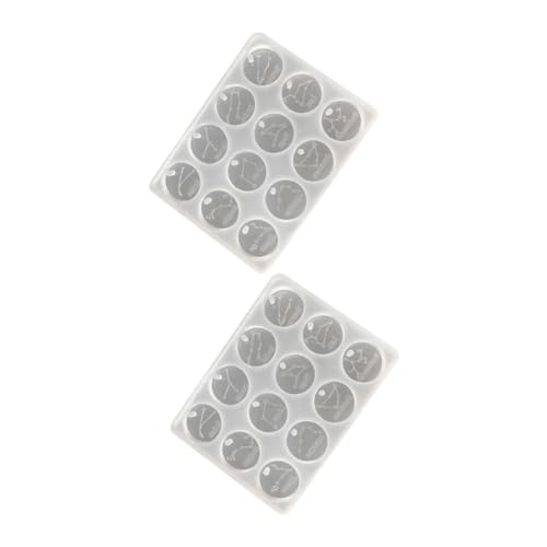 SOIMISS 2 Stück Kreative Silikonformen für DIY Projekte Epoxidharz Motive für Schmuck und Bastelarbeiten Wiederverwendbar Geeignet für Verschiedene Materialien Transparent von SOIMISS