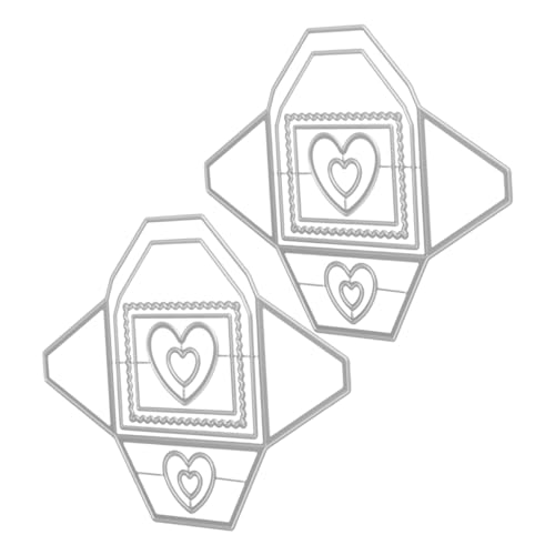 SOIMISS 2 Stück Metall Stanzformen Herz Umschlag Hintergrundrahmen Prägeschablonen für Scrapbooking Album Kartenherstellung Carbonstahl Langlebig Scharf Vielseitig für DIY Bastelprojekte SOIMISS 2 Stück Metall Stanzformen Herz Umschlag Hintergrundrahmen Prägeschablonen für Scrapbooking Album Kartenherstellung Carbonstahl Langlebig Scharf Vielseitig für DIY Bastelprojekte von SOIMISS