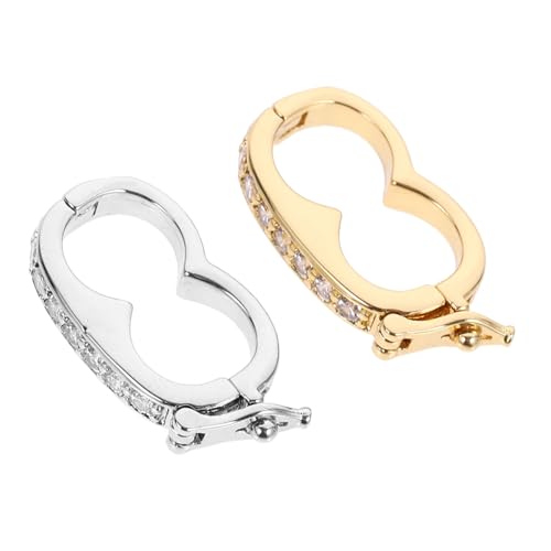 SOIMISS 2 Stück Perlenschnalle Schmuck Halskettenverkürzer Verschluss Halskettenverkürzer Einsteller Halskettenverkürzer Zum Verkürzen Halskettenvergrößerer Clip Perlenverkürzer SOIMISS 2 Stück Perlenschnalle Schmuck Halskettenverkürzer Verschluss Halskettenverkürzer Einsteller Halskettenverkürzer Zum Verkürzen Halskettenvergrößerer Clip Perlenverkürzer von SOIMISS