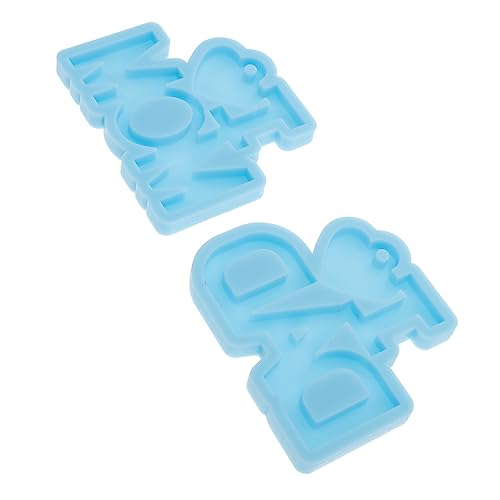SOIMISS 2 Stück Schlüsselanhänger Schlüssel Erwachsene Für Schlüsselbund Reiz Schlüsselbundformen Für Epoxid Epoxidharzformen Silikon Silikonform Für Harz Form Aus Epoxidharz Kieselgel von SOIMISS