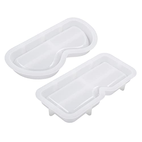 SOIMISS 2 Stück Silikonform für Brillenschalen DIY Epoxidharz Gießform für Kreative Tischdekoration und Handwerksprojekte für Anlässe Wie Geburtstage und Feiertage von SOIMISS