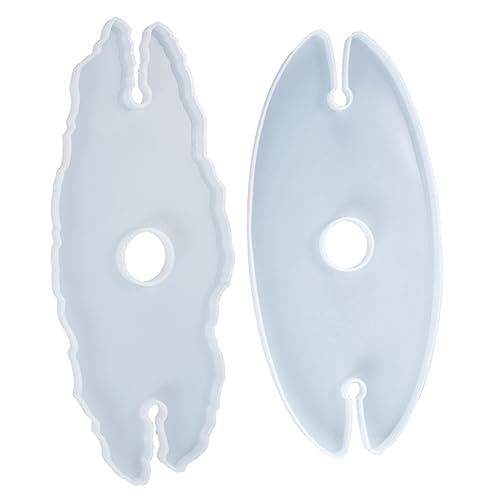 SOIMISS 2 Stück Silikonformen für DIY Untersetzer Epoxidharz Weinglashalter Kreative Gießformen für Kunsthandwerk und Dekoration SOIMISS 2 Stück Silikonformen für DIY Untersetzer Epoxidharz Weinglashalter Kreative Gießformen für Kunsthandwerk und Dekoration von SOIMISS