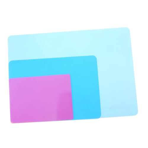 SOIMISS 2 Stück Silikonmatten für DIY Schmuckherstellung Hitzebeständig Rutschfest Langlebig Transparente Bastelunterlage Tischschutz für Epoxidharz und Resin Arbeiten Zufällige Farbe von SOIMISS