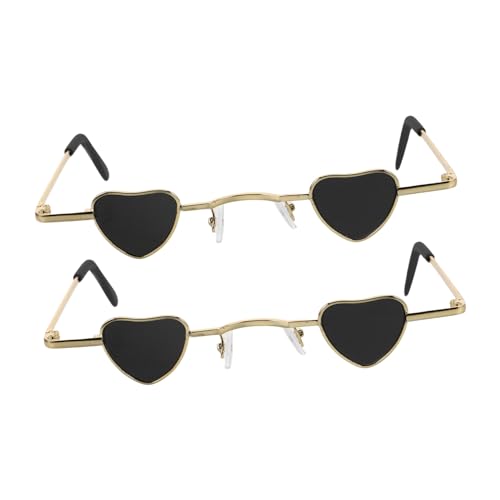 SOIMISS 2 Stück Sonnenbrillen Mit Kleinem Rahmen Kleine Runde Sonnenbrillen Süße Sonnenbrillen Für Teenager Trendige Sonnenbrillen Für Frauen Rosa Herzbrille Rosa Sonnenbrillen Für SOIMISS 2 Stück Sonnenbrillen Mit Kleinem Rahmen Kleine Runde Sonnenbrillen Süße Sonnenbrillen Für Teenager Trendige Sonnenbrillen Für Frauen Rosa Herzbrille Rosa Sonnenbrillen Für von SOIMISS