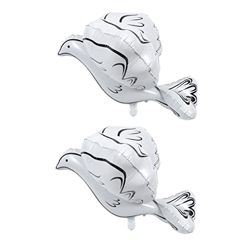 SOIMISS 2 Stück Taube Ballon erste Ballondekoration Taube Dekorationen Luftballons hochzeit groß Ö Luftballons für Braut Luftballons Requisiten Ballon-Ornamente Aluminiumfolie Weiß SOIMISS 2 Stück Taube Ballon erste Ballondekoration Taube Dekorationen Luftballons hochzeit groß Ö Luftballons für Braut Luftballons Requisiten Ballon-Ornamente Aluminiumfolie Weiß von SOIMISS