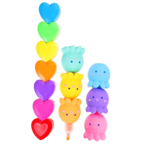 SOIMISS 2 Stück Teiliges Bunte Octopus Textmarker Kleine Fluoreszierende Marker Leichte Kompakte Highlighter Stifte für Schule und Büro Niedliche Cartoon Form Markierungsstifte für SOIMISS 2 Stück Teiliges Bunte Octopus Textmarker Kleine Fluoreszierende Marker Leichte Kompakte Highlighter Stifte für Schule und Büro Niedliche Cartoon Form Markierungsstifte für von SOIMISS