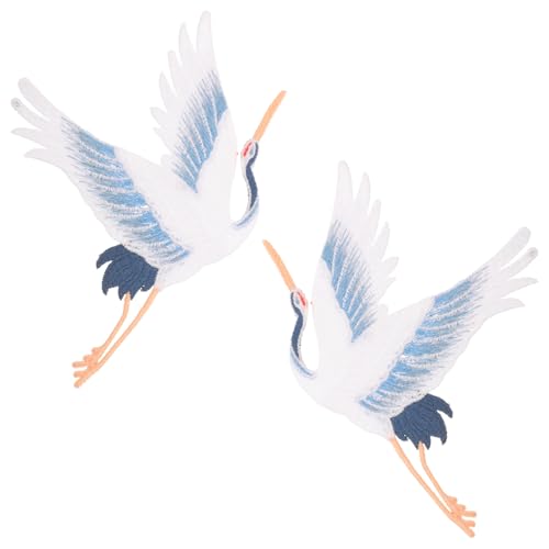 SOIMISS 2 Stück Teiliges Kleine Bestickte Vogel Stoffflicken zum Aufnähen Dekorative DIY Textilapplikation für Kleidung Rucksäcke Jeans Jacken Leichte Kompakte Reparatur von SOIMISS