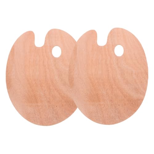 SOIMISS 2 Stück Teiliges Ovale Holzpalette mit Daumenloch Ergonomisch Geformt für Komfortables Halten für Ölfarben und Aquarell Vielseitig zum Mischen Mehrerer Farben Malpalette für SOIMISS 2 Stück Teiliges Ovale Holzpalette mit Daumenloch Ergonomisch Geformt für Komfortables Halten für Ölfarben und Aquarell Vielseitig zum Mischen Mehrerer Farben Malpalette für von SOIMISS