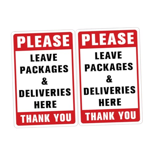 SOIMISS 2 Stück Teiliges Paket Aufkleber Leave Packages Here Selbstklebend Wetterfester PVC Wandsticker mit Sichtbarem Design für Glatte Oberflächen Wie Glas und Fliesen Praktische SOIMISS 2 Stück Teiliges Paket Aufkleber Leave Packages Here Selbstklebend Wetterfester PVC Wandsticker mit Sichtbarem Design für Glatte Oberflächen Wie Glas und Fliesen Praktische von SOIMISS