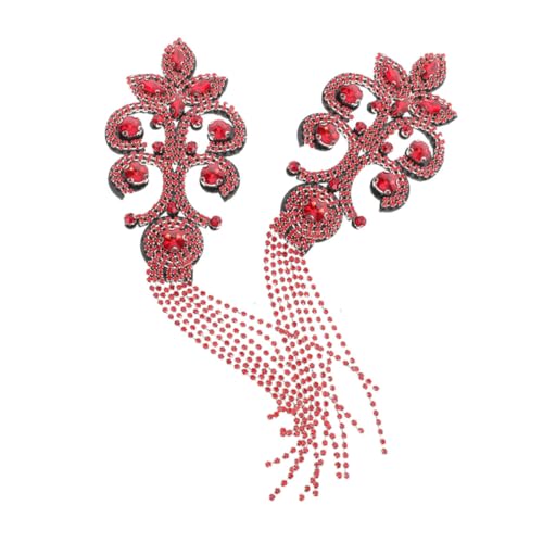 SOIMISS 2 Stück Teiliges Rhinestone Quasten Schulterepauletten mit Perlenbesatz Retro Vintage Stil Schulterdekoration für Jacken Leichte Handgefertigte Schulterverzierung für Party und SOIMISS 2 Stück Teiliges Rhinestone Quasten Schulterepauletten mit Perlenbesatz Retro Vintage Stil Schulterdekoration für Jacken Leichte Handgefertigte Schulterverzierung für Party und von SOIMISS