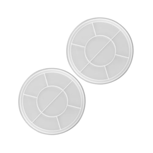 SOIMISS 2 Stück Teiliges Rundes Silikon Epoxidharz Gießform Flexible Transparente Resin Tray Form für DIY Aufbewahrungstablett Große Praktische Ablage für Schmuck und Dekoration SOIMISS 2 Stück Teiliges Rundes Silikon Epoxidharz Gießform Flexible Transparente Resin Tray Form für DIY Aufbewahrungstablett Große Praktische Ablage für Schmuck und Dekoration von SOIMISS
