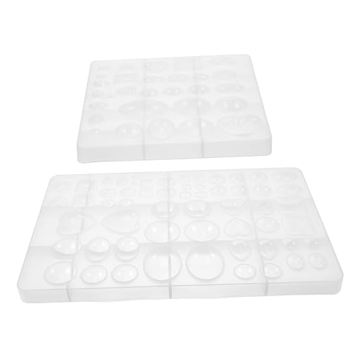 SOIMISS 2 Stück Teiliges Silikonformen für Schmuckherstellung Cabochons Gießform für Epoxidharz Ohrringe Wiederverwendbar Glatt Widerstandsfähig Geeignet für DIY Anhänger und Kreative von SOIMISS