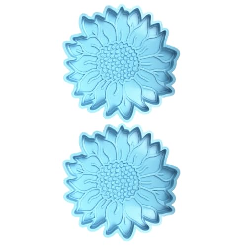 SOIMISS 2 Stück Teiliges Silikonformset für Sonnenblumen Untersetzer DIY Bastelwerkzeuge für Kreative Handarbeiten Weich Langlebig Leicht zu Entformen für Epoxidharz Projekte für von SOIMISS