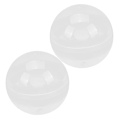 SOIMISS 2 Stück Teiliges Transparente Plastik Eier zum Befüllen Wiederverwendbare Osterdekoration Kreative Geschenkverpackung Vielseitig für Halloween und Weihnachtsfeiern Geeignet von SOIMISS