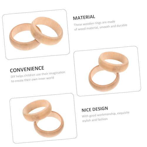 SOIMISS 2 Stück Unlackierte Holzarmreifen für Robuste DIY Holzringe zum Bemalen Originelles Bastelmaterial für Schmuckherstellung Natürliche Holzarmbänder für Mädchen Handwerkliche SOIMISS 2 Stück Unlackierte Holzarmreifen für Robuste DIY Holzringe zum Bemalen Originelles Bastelmaterial für Schmuckherstellung Natürliche Holzarmbänder für Mädchen Handwerkliche von SOIMISS