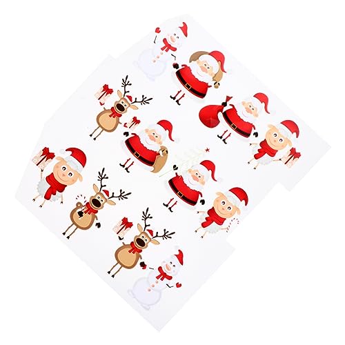 SOIMISS 2 Stück Weihnachts Bügel Patches für Kleidung DIY Weihnachtsmuster Wasserfeste Wärmeübertragung Aufkleber für T Shirts und Mehr für Kreative Bastelprojekte von SOIMISS