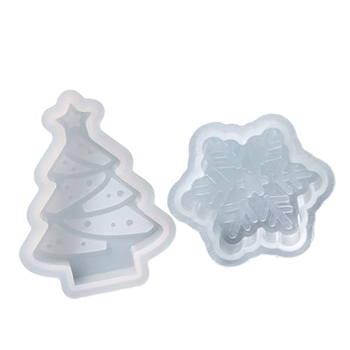 SOIMISS 2 Stück Weihnachtskerzen Silikonform Teiliges DIY Kerzen Gießform für Weihnachtsbaum und Schneeflocke Flexible Wiederverwendbare Silikonformen für Kreative Kerzenherstellung SOIMISS 2 Stück Weihnachtskerzen Silikonform Teiliges DIY Kerzen Gießform für Weihnachtsbaum und Schneeflocke Flexible Wiederverwendbare Silikonformen für Kreative Kerzenherstellung von SOIMISS