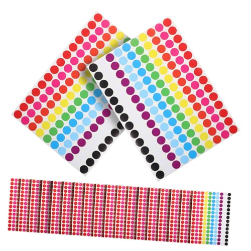 SOIMISS 20 Blatt Aufkleber Selbstklebende Farbcode Etiketten für Organisation Markierung und DIY Projekte Vielseitig Einsetzbar für Zuhause Schule und Büro von SOIMISS