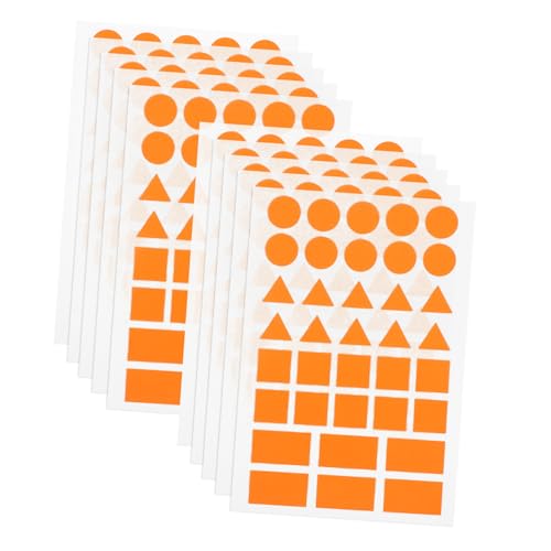 SOIMISS 20 Blatt Orange Geometrische Aufkleber Dreieck Rechteck Kreis Selbstklebende Etiketten für Büroorganisation Lagerbeschriftung und Bastelprojekte SOIMISS 20 Blatt Orange Geometrische Aufkleber Dreieck Rechteck Kreis Selbstklebende Etiketten für Büroorganisation Lagerbeschriftung und Bastelprojekte von SOIMISS
