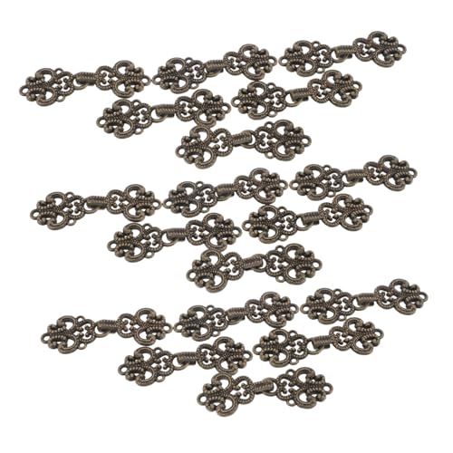 SOIMISS 20 Paar Cheongsam Knöpfe Metall Nähknöpfe Retro Knöpfe Verschluss Chinesische Knotenknöpfe Mantelknöpfe Für Damen Metallknopfzubehör Chinesischer Knopf Kaffeelegierung SOIMISS 20 Paar Cheongsam Knöpfe Metall Nähknöpfe Retro Knöpfe Verschluss Chinesische Knotenknöpfe Mantelknöpfe Für Damen Metallknopfzubehör Chinesischer Knopf Kaffeelegierung von SOIMISS