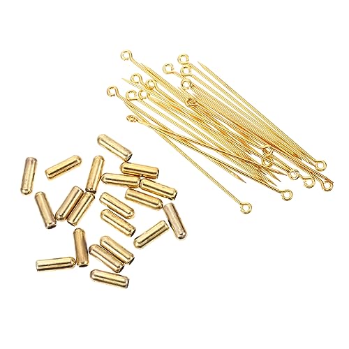 SOIMISS 20 Stück Brosche Pin -Ohrring -Zubehör zum Nähen lang Brosche zum Basteln Broschenstifte Karikatur Hut-Accessoire-Pin Hut-Anhänger Haarzubehör Verschönerung Pin-Nadel Kupfer Golden von SOIMISS