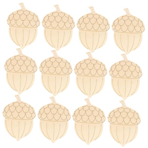 SOIMISS 20 Stück DIY Holzanhänger Set Weihnachtsbaum Dekoration Unbemalte Holzplatten für Basteln für Weihnachtsdeko von SOIMISS