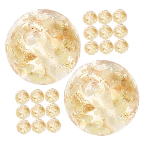 SOIMISS 20 Stück Glasperlen Luminous Spacer Beads für Schmuckherstellung DIY Armband Bastelperlen Kleine Glatte Glasperlen zum Auffädeln und Künstlerisches Handwerk von SOIMISS