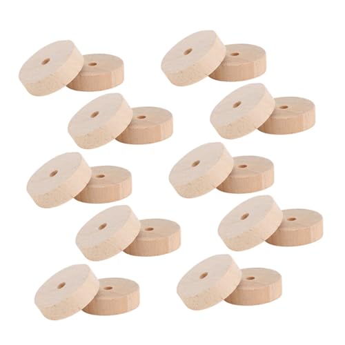 SOIMISS 20 Stück Holzräder DIY Bastelzubehör für Kreative Projekte Durchmesser für Dekoration Malerei und Holzhandwerk für Familienaktivitäten SOIMISS 20 Stück Holzräder DIY Bastelzubehör für Kreative Projekte Durchmesser für Dekoration Malerei und Holzhandwerk für Familienaktivitäten von SOIMISS