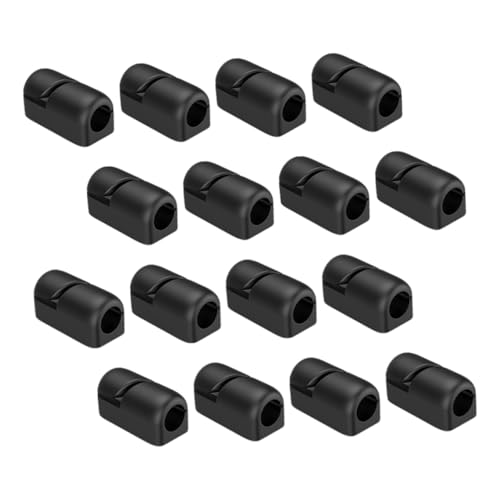 SOIMISS 20 Stück Kabelhalter aus Hochwertigem Silikon Selbstklebende Kabelclips mit Lochdurchmesser Langlebige Kabelmanagement Klemmen für USB Ladekabel Stromkabel und PC Kabel für Büro von SOIMISS