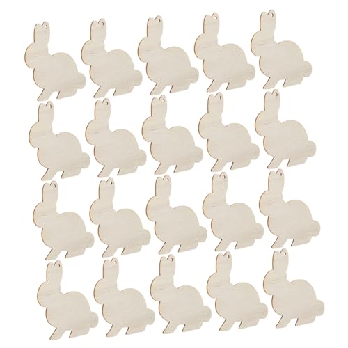 SOIMISS 20 Stück Kaninchen-Chips Tags Dekoration Wohnkultur Partydekor Etikett heim Holzanhänger selber machen Anhänger aus Holz ostern ornament osterdeko holz Bambus Khaki SOIMISS 20 Stück Kaninchen-Chips Tags Dekoration Wohnkultur Partydekor Etikett heim Holzanhänger selber machen Anhänger aus Holz ostern ornament osterdeko holz Bambus Khaki von SOIMISS