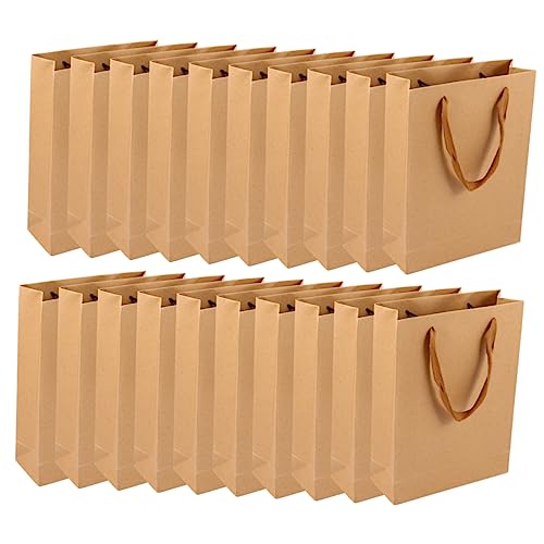 SOIMISS 20 Stück Kraftpapier Tragetaschen mit Dickem Henkel und Flachem Boden Stabile Papiertüten für Geschenkverpackung Einkaufen Geburtstag Hochzeit Umweltfreundlich und SOIMISS 20 Stück Kraftpapier Tragetaschen mit Dickem Henkel und Flachem Boden Stabile Papiertüten für Geschenkverpackung Einkaufen Geburtstag Hochzeit Umweltfreundlich und von SOIMISS