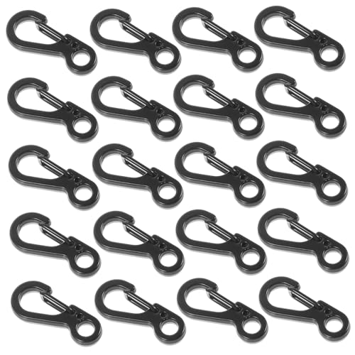 SOIMISS 20 Stück Mini Karabiner Clip Schnappverschluss Clips Langlebigem Zinklegierung für Schmuck Schlüsselanhänger und Outdoor Aktivitäten Schwarz SOIMISS 20 Stück Mini Karabiner Clip Schnappverschluss Clips Langlebigem Zinklegierung für Schmuck Schlüsselanhänger und Outdoor Aktivitäten Schwarz von SOIMISS
