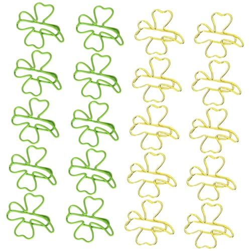 SOIMISS 20 Stück Niedliche Dreiblättrige Papierclips Dekorative Büroklammern für Dokumente Vielseitige Lesezeichen für Bürobedarf Schule und Zuhause SOIMISS 20 Stück Niedliche Dreiblättrige Papierclips Dekorative Büroklammern für Dokumente Vielseitige Lesezeichen für Bürobedarf Schule und Zuhause von SOIMISS