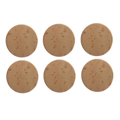 SOIMISS 20 Stück Runde Buchenholzscheiben zum Basteln Glatte Oberfläche Stabile Holzplättchen für DIY Schmuck Anhänger Malerei Umweltfreundliche Holzspäne für Kreative Handarbeiten von SOIMISS