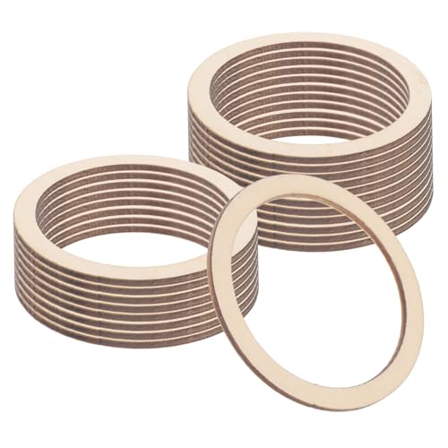 SOIMISS 20 Stück Runde Holzscheiben Glatte DIY Bastelringe aus Naturbelassenem Holz Beidseitig Bemalbar Leichte Strapazierfähige Holzplatten für Kreative Handwerksprojekte und SOIMISS 20 Stück Runde Holzscheiben Glatte DIY Bastelringe aus Naturbelassenem Holz Beidseitig Bemalbar Leichte Strapazierfähige Holzplatten für Kreative Handwerksprojekte und von SOIMISS