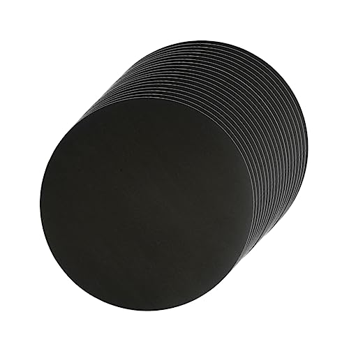 SOIMISS 20 Stück Rundes Kraftpapier Durchmesser für DIY Bastelprojekte Hochzeits und Geburtstagsdekorationen Künstlerbedarf Schwarz von SOIMISS