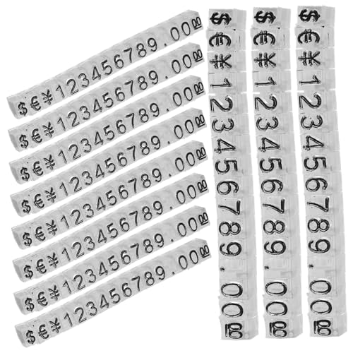 SOIMISS 20 Stück Schild Tag- Etikettenhalter Mini Klein Bausätze Schalter Shows Preisschildständer Vorratsetiketten Für Behälter Nummernschilder Nummeriert Transparent Plastik von SOIMISS