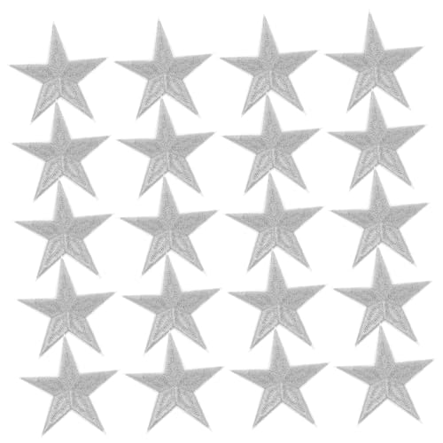 SOIMISS 20 Stück Stern Aufnäher zum Aufbügeln und Annähen Gestickte Silberne Stern Applikationen Vielseitig für Kleidung Jacken Hüte Rucksäcke DIY Reparatur und Dekoration SOIMISS 20 Stück Stern Aufnäher zum Aufbügeln und Annähen Gestickte Silberne Stern Applikationen Vielseitig für Kleidung Jacken Hüte Rucksäcke DIY Reparatur und Dekoration von SOIMISS