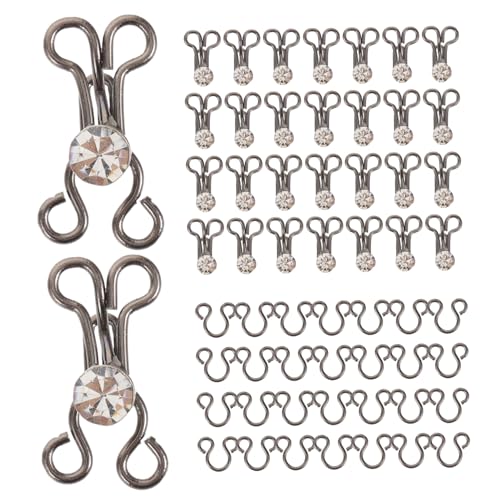 SOIMISS 20 Stück Stilschnalle Mit Diamant-kragenhaken Für Schnappen Haken Und Ösen Nähen Nähhaken Und Ösenlasche Ösenverschlusshaken Taille Kleidung Diy Nähhakenöse Bh Metall Black SOIMISS 20 Stück Stilschnalle Mit Diamant-kragenhaken Für Schnappen Haken Und Ösen Nähen Nähhaken Und Ösenlasche Ösenverschlusshaken Taille Kleidung Diy Nähhakenöse Bh Metall Black von SOIMISS
