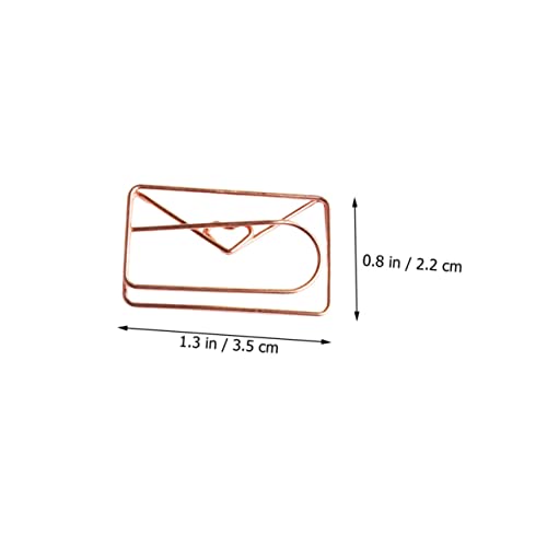 SOIMISS 20 Stück Teiliges Dekorative Papierklammern Herzform Roségold Kreative Büroklammern Tragbare Briefklammern für Notizen Scrapbook Kalender Vielseitig für Büro Schule und Zuhause von SOIMISS