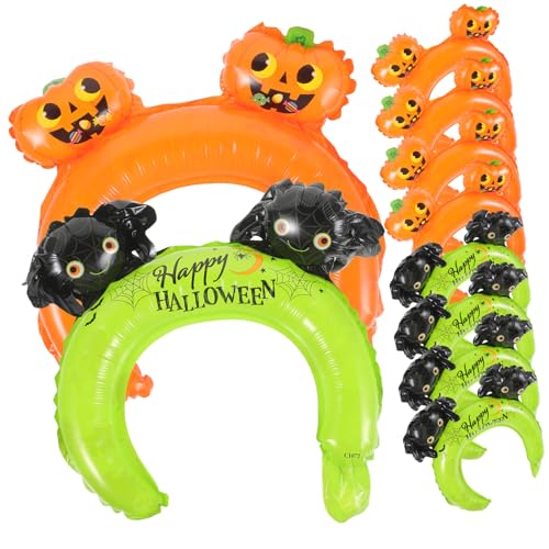 SOIMISS 20 Stück Teiliges Halloween Folienballon mit Süßen Kürbis und Spinnenmotiven Leichte Wiederverwendbare Partydekoration für Innenbereiche für Halloween und Familienfeiern von SOIMISS