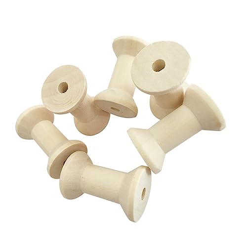 SOIMISS 20 Stück Teiliges Kleine Holz Garnspulen Mini Spulenhalter aus Naturbelassenem Holz zum Bemalen und Personalisieren Langlebig für Näh und DIY Projekte zum Organisieren von Fäden SOIMISS 20 Stück Teiliges Kleine Holz Garnspulen Mini Spulenhalter aus Naturbelassenem Holz zum Bemalen und Personalisieren Langlebig für Näh und DIY Projekte zum Organisieren von Fäden von SOIMISS
