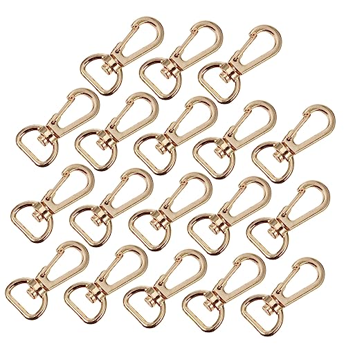 SOIMISS 20 Stück Teiliges Legierungs Schnappverschlüssen Praktische Haken für Taschen Schlüsselanhänger und DIY Projekte Robuste und Langlebige Zubehörteile Gold von SOIMISS