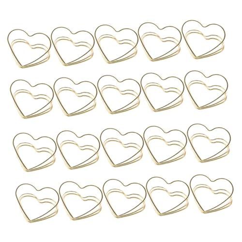 SOIMISS 20 Stück Teiliges Metall Herz Förmige Memo Clips Doppel Kartenhalter Goldfarben Notizhalter Foto Clips für Büro und Party Dekoration SOIMISS 20 Stück Teiliges Metall Herz Förmige Memo Clips Doppel Kartenhalter Goldfarben Notizhalter Foto Clips für Büro und Party Dekoration von SOIMISS